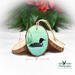 Measurements for a common loon wood slice ornament available for purchase at Cove Creek Photography.